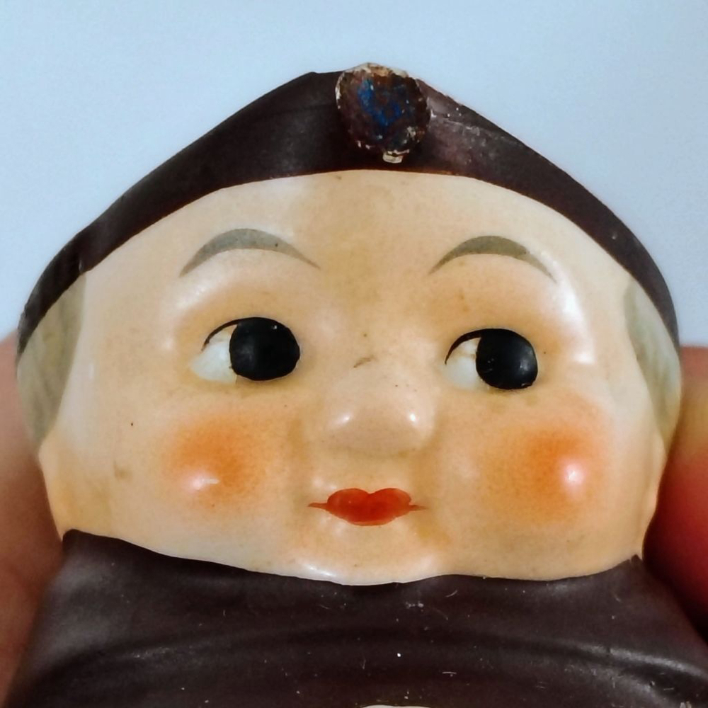Vintage 50s Friars Tuck Monk Ceramic Creamer Goebel Hummul Miniature - Picture 9 of 10